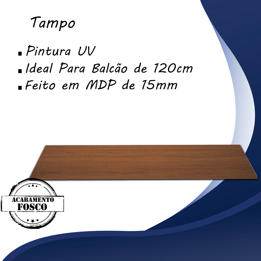 Tampo Para Balcao 120cm 9300 Savana Mobbs