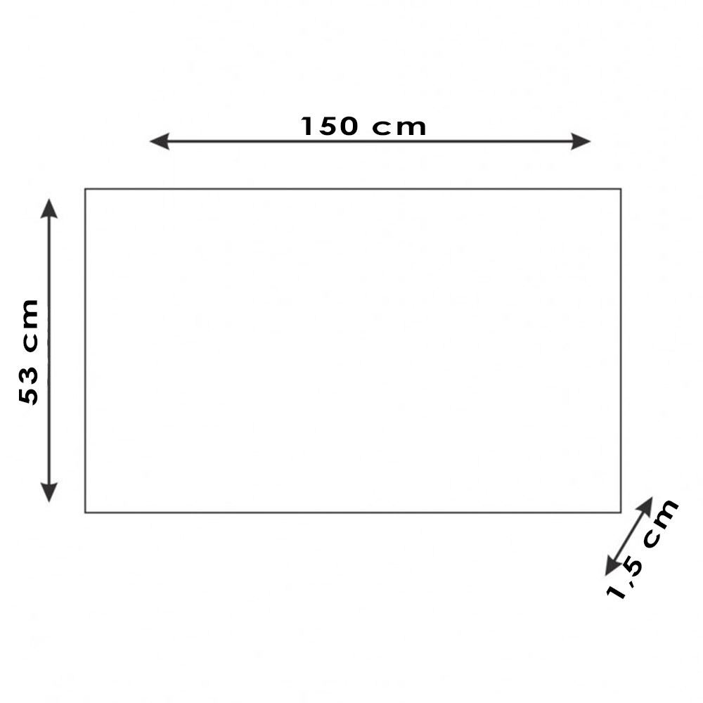 Tampo Para Balcao 150cm 9310 Branco Mobbs