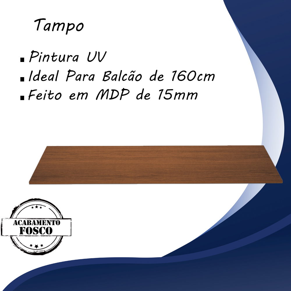 Tampo Para Balcao 160cm 9320 Savana Mobbs