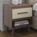 Mesa De Cabeceira 1 Gaveta 50 cm Mila Savana Off White Mobbs