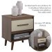 Mesa De Cabeceira 1 Gaveta 50 cm Mila Savana Off White Mobbs