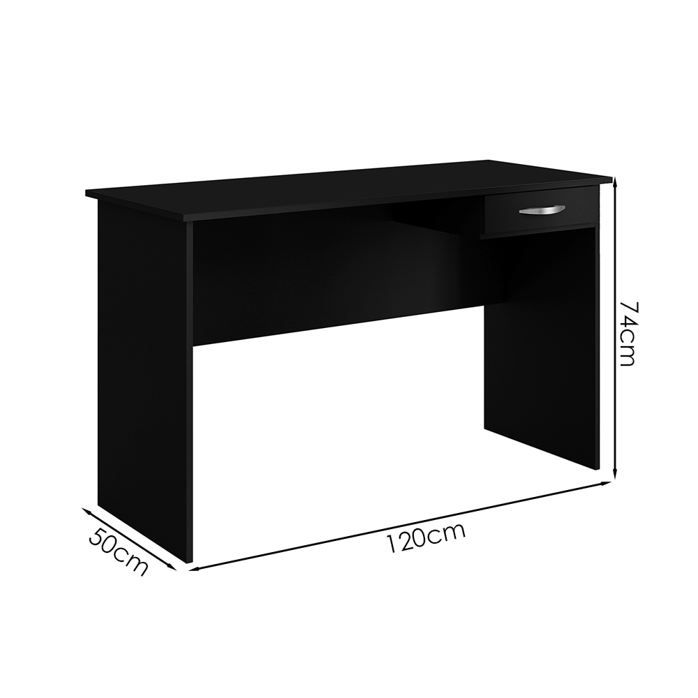 Mesa Para Escritorio 1 Gaveta 120 cm 6901 Preto Mobbs