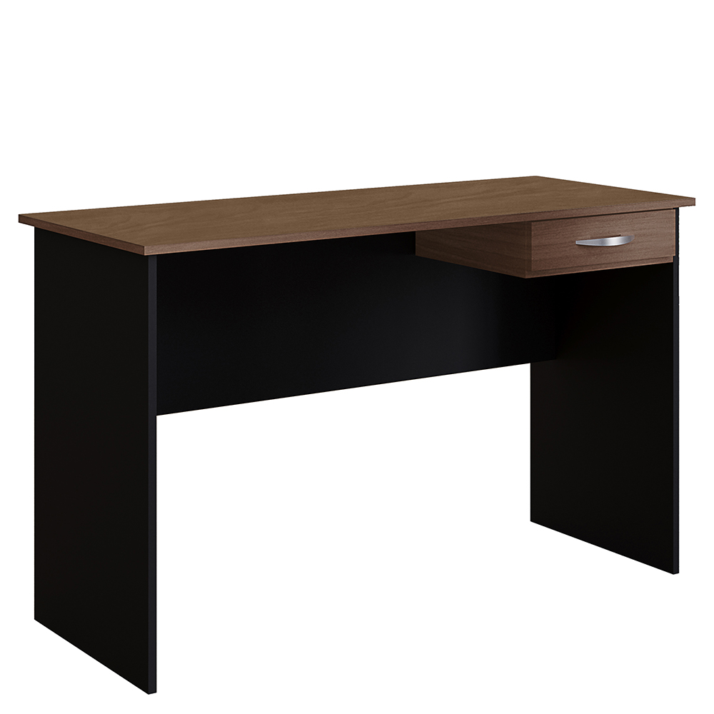 Mesa Para Escritorio 1 Gaveta 120 cm 6901 Savana Preto Mobbs