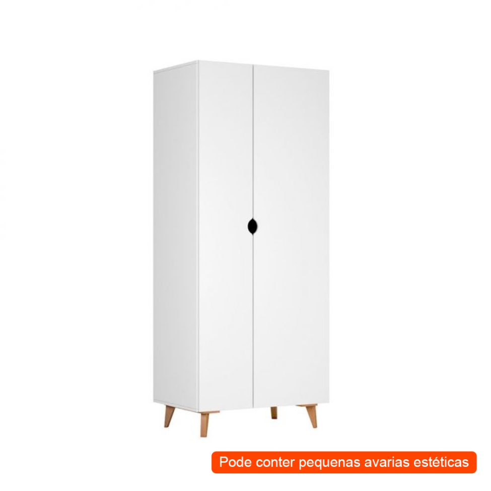 [OUTLET] Armário Multiúso Puma 2 PT Branco