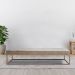 [OUTLET] Banco 2 Lugares Giulia Veludo Bege e Dourado 160 cm