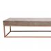 [OUTLET] Banco 2 Lugares Giulia Veludo Bege e Dourado 160 cm