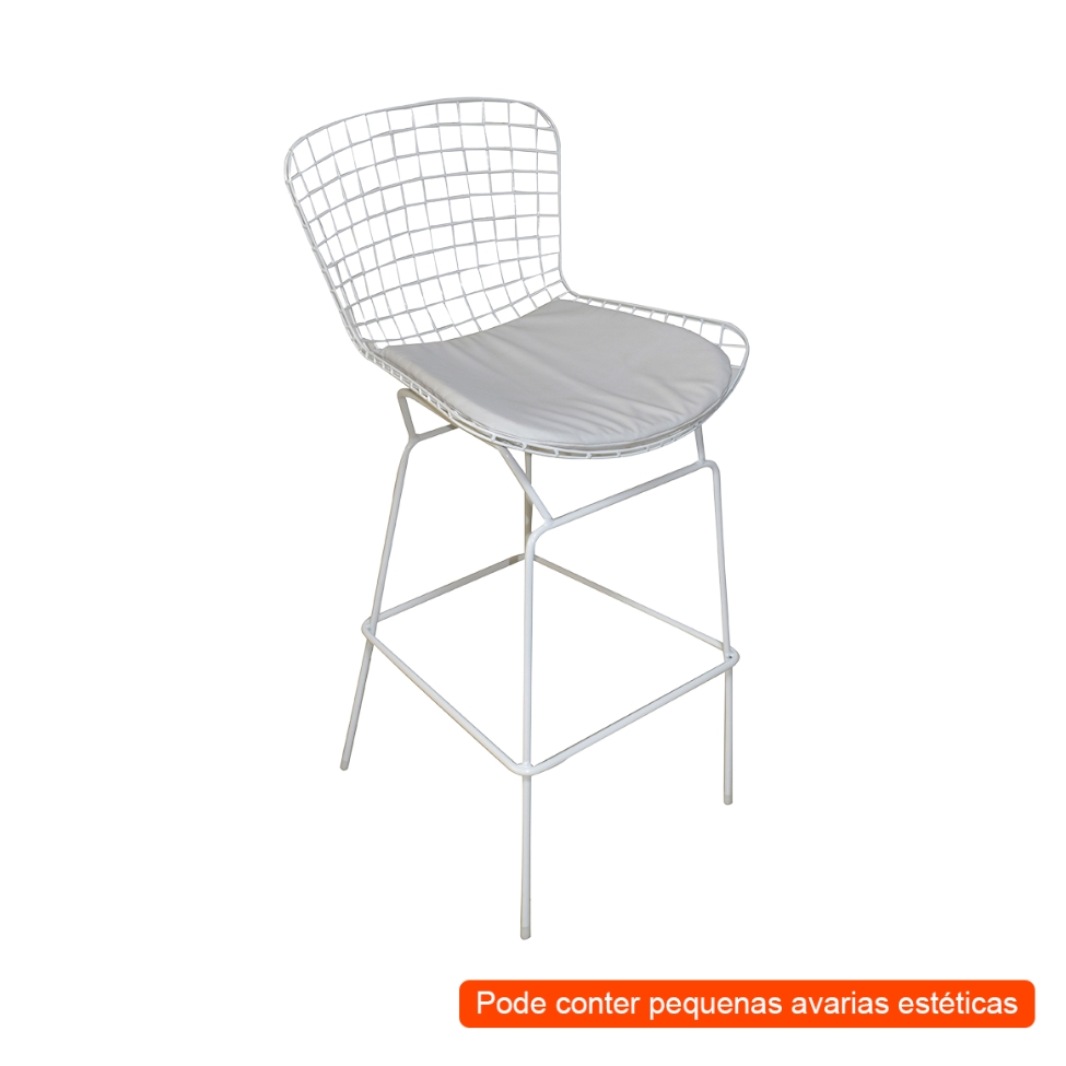 [OUTLET] Banqueta Figueres Bertoia Branca