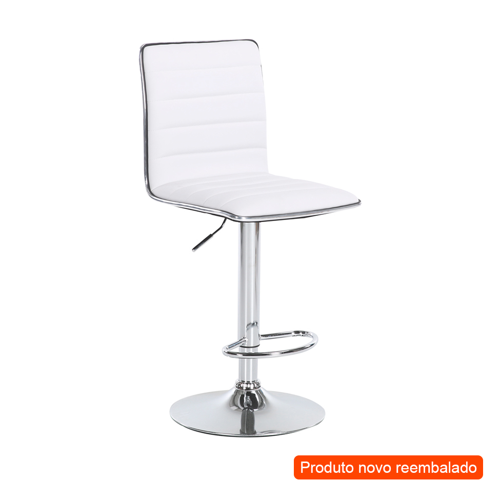 [OUTLET] Banqueta Giratória Marilyn Branca