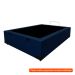 [OUTLET] Base para Cama Box Casal Martin Premium com Baú Linho (47x138x188 cm) Azul Marinho