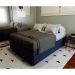 [OUTLET] Base para Cama Box Casal Martin Premium com Baú Linho (47x138x188 cm) Azul Marinho