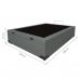 [OUTLET] Base para Cama Box Casal Martin Premium com Baú Linho (47x138x188 cm) Cinza