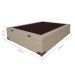 [OUTLET] Base para Cama Box Casal Martin Premium com Baú Linho (47x138x188 cm) Cru