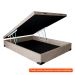 [OUTLET] Base para Cama Box Casal Martin Premium com Baú Suede (45x138x188) Bege