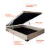 [OUTLET] Base para Cama Box Casal Martin Premium com Baú Suede (45x138x188) Bege