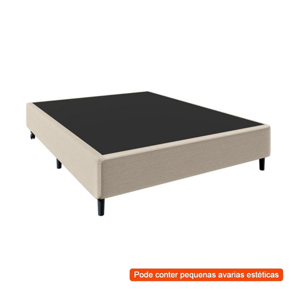 [OUTLET] Base para Cama Box Casal Stella (40x138x188) Bege