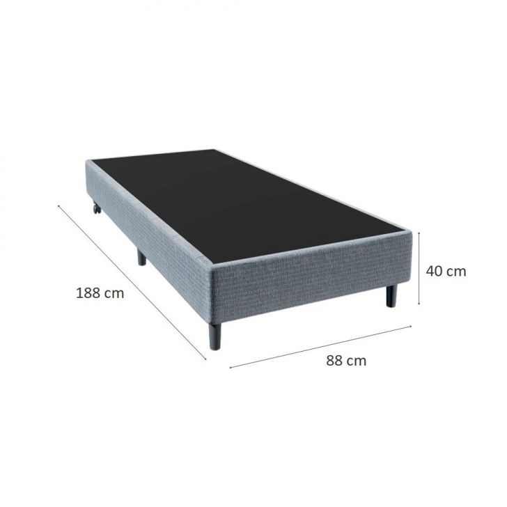 [OUTLET] Base para Cama Box Solteiro Celine (40x88x188) Cinza