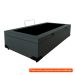 [OUTLET] Base para Cama Box Solteiro Martin Premium com Baú Linho (47x88x188 cm) Cinza