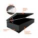 [OUTLET] Base para Cama Box Solteiro Martin Premium com Baú Linho (47x88x188 cm) Cinza