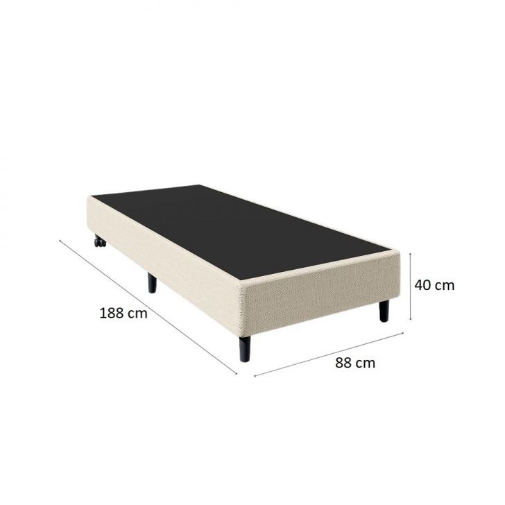 [OUTLET] Base para Cama Box Solteiro Stella (40x88x188) Bege