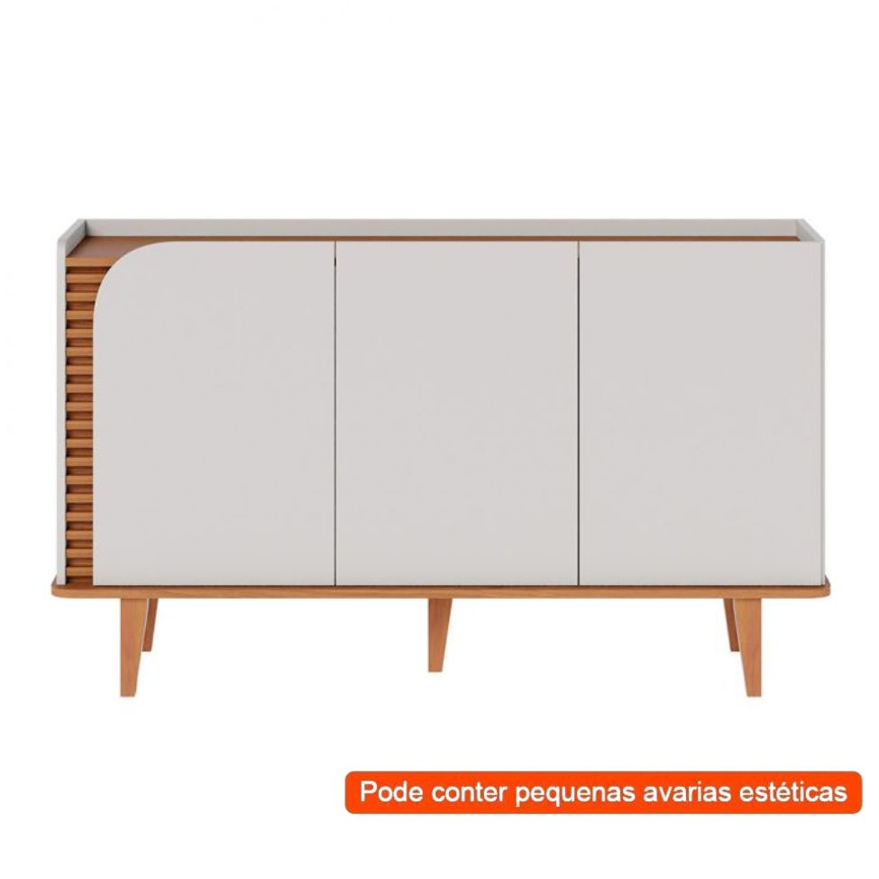 [OUTLET] Buffet Jurerê 3 PT Off White e Freijó