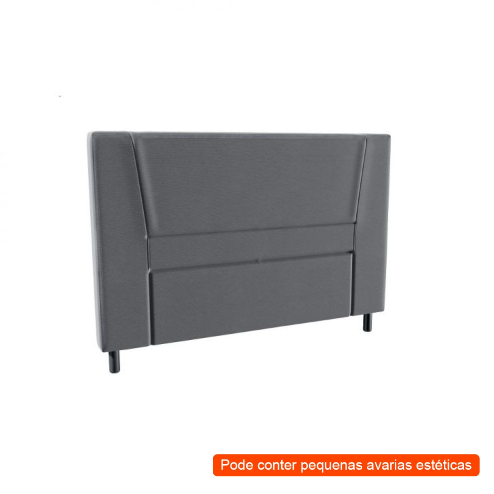 [OUTLET] Cabeceira Casal Celine Cinza