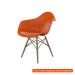[OUTLET] Cadeira Eames Arm Terracota e Madeira