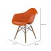 [OUTLET] Cadeira Eames Arm Terracota e Madeira