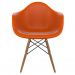 [OUTLET] Cadeira Eames Arm Terracota e Madeira