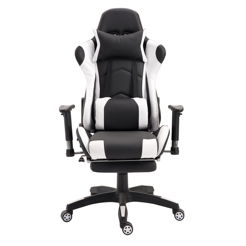 [OUTLET] Cadeira Gamer T One Preta e Branca