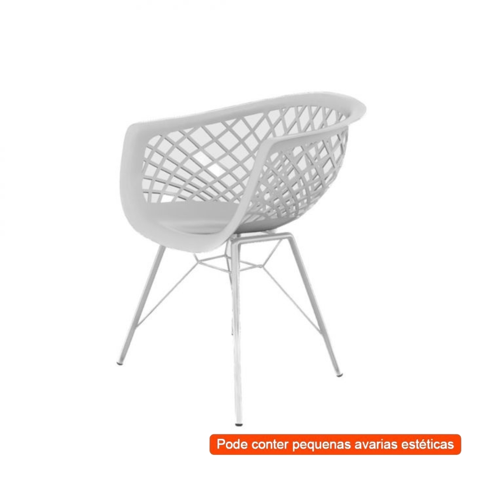 [OUTLET] Cadeira Web Steel Branca