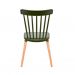[OUTLET] Cadeira Windsor Verde Musgo e Madeira