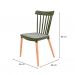 [OUTLET] Cadeira Windsor Verde Musgo e Madeira