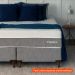 [OUTLET] Cama Box King com Colchão Sublime Mola Ensacada e Espuma Viscoelástica (32x193x203) Cinza e Branco