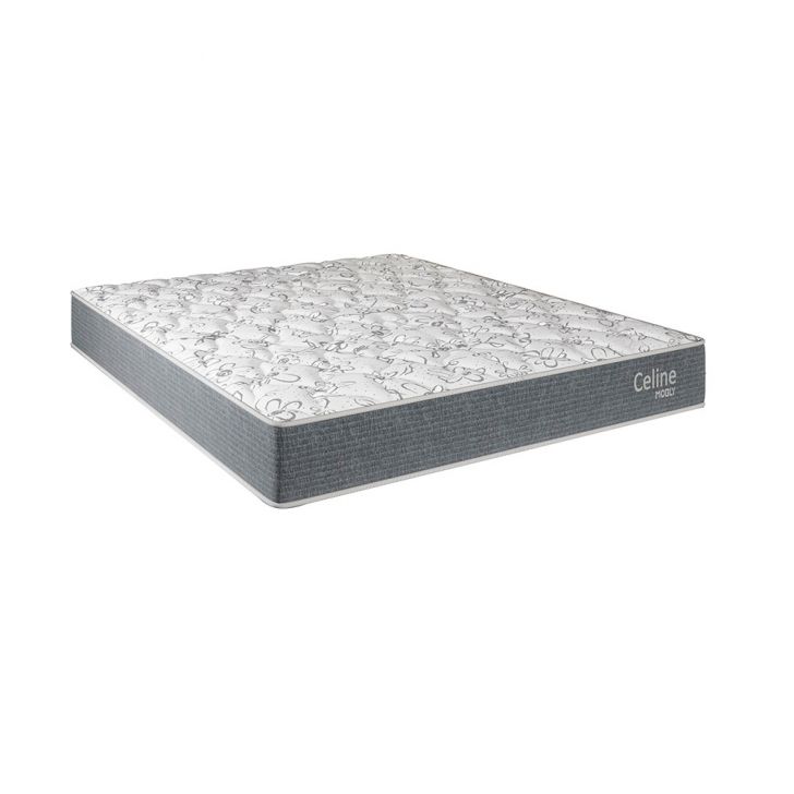 [OUTLET] Cama Box com Colchão Casal Celine Molas Ensacadas (62x138x188) Cinza