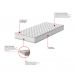 [OUTLET] Cama Box com Colchão Solteiro Howie Espuma D28 (17x88x188) Branco e Cinza