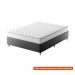 [OUTLET] Cama Box com Colchão Viúva Howie Espuma D33 (17x128x188) Branco e Cinza
