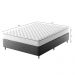 [OUTLET] Cama Box com Colchão Viúva Howie Espuma D33 (17x128x188) Branco e Cinza