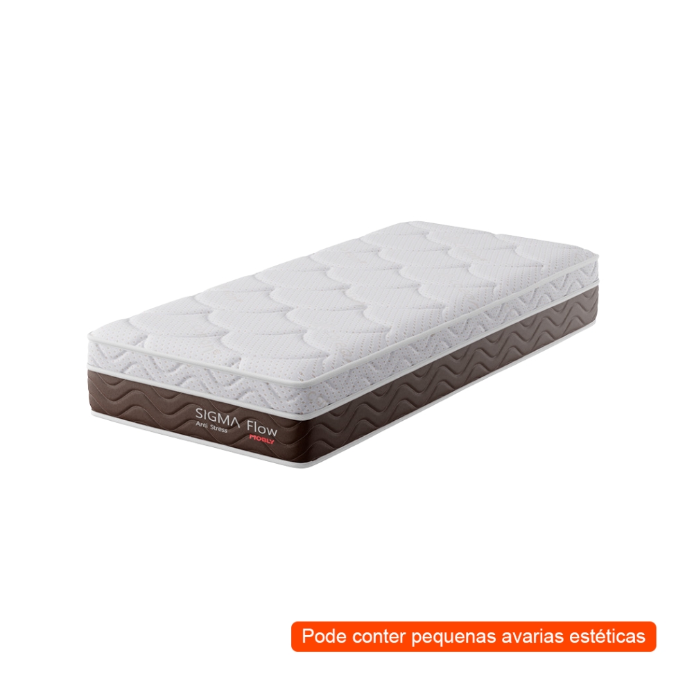 [OUTLET] Colchão Solteirão Sigma Flow Misto Anti Stress (23x108x198)