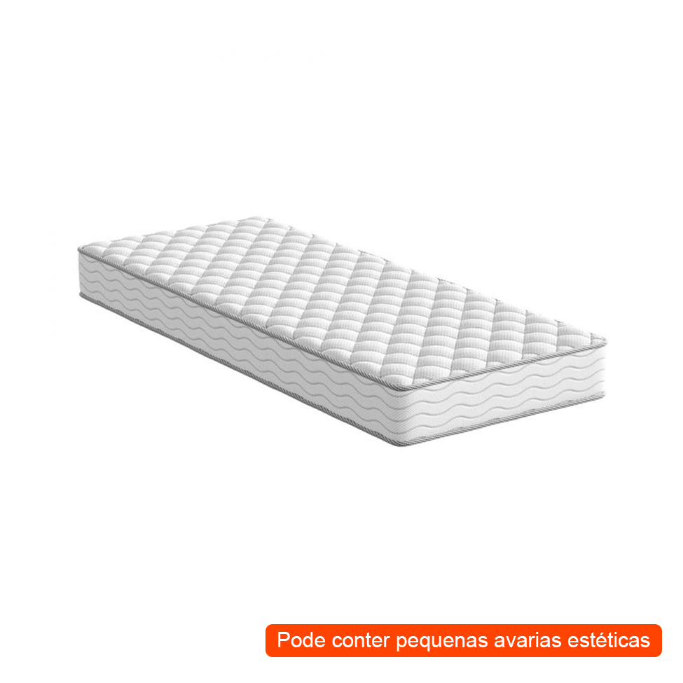 [OUTLET] Colchão Solteiro Howie Espuma D33 (17x78x188) Branco