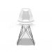 [OUTLET] Conjunto com 2 Cadeiras Eames Eiffel Transparente e Preto