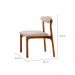 [OUTLET] Conjunto com 2 Cadeiras Italia Linho Branco e Imbuia Natural