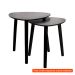 [OUTLET] Conjunto de Mesa Lateral Ellie Preta