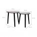 [OUTLET] Conjunto de Mesa Lateral Ellie Preta
