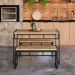 [OUTLET] Conjunto de Mesa de Jantar com 2 Bancos Wooden Carvalho e Preto