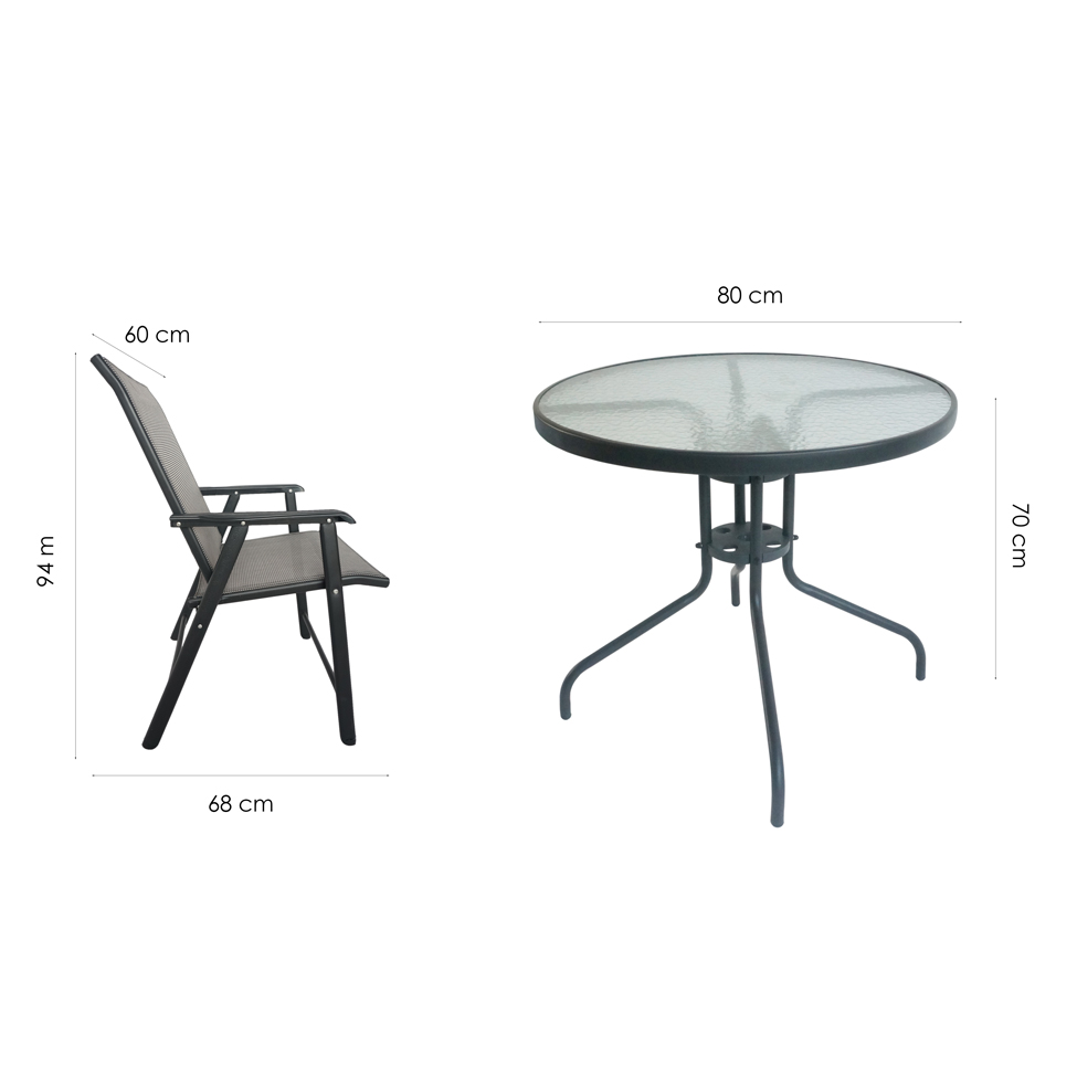 [OUTLET] Conjunto para Área Externa Brasil com 1 Mesa e 4 Cadeiras