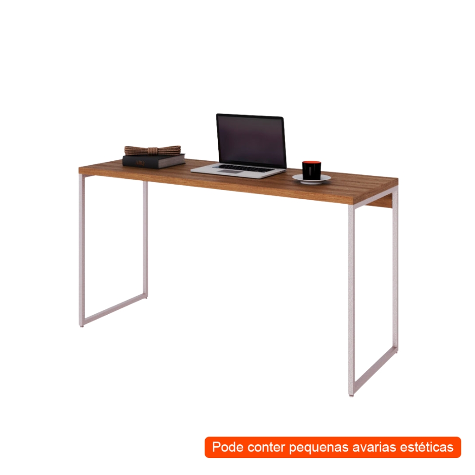 [OUTLET] Escrivaninha Nanda Mel e Branca 135 cm