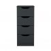 [OUTLET] Gaveteiro Workspace 4 Gavetas Preto