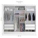 [OUTLET] Guarda-Roupa Casal Ana 6 PT 4 GV Branco 240 cm