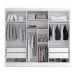 [OUTLET] Guarda-Roupa Casal Ana 6 PT 4 GV Branco 240 cm