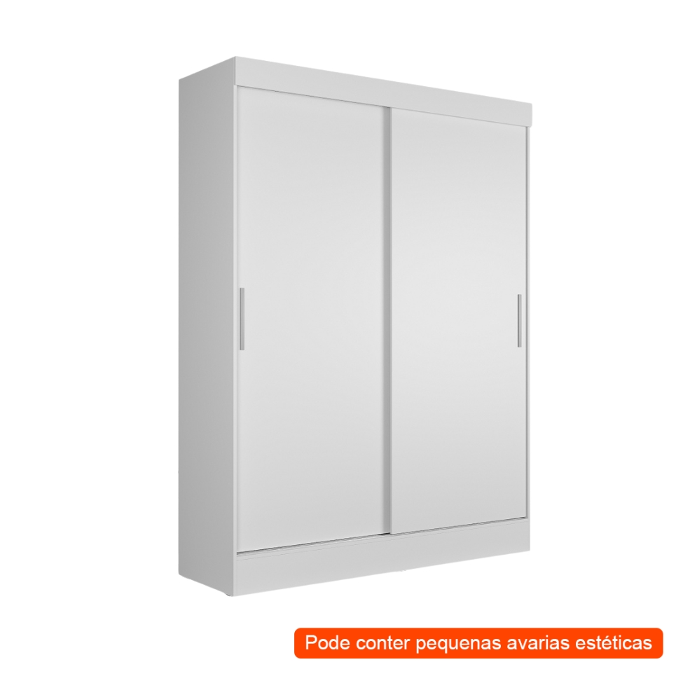 [OUTLET] Guarda-Roupa Casal Boreal 2 Portas Branco
